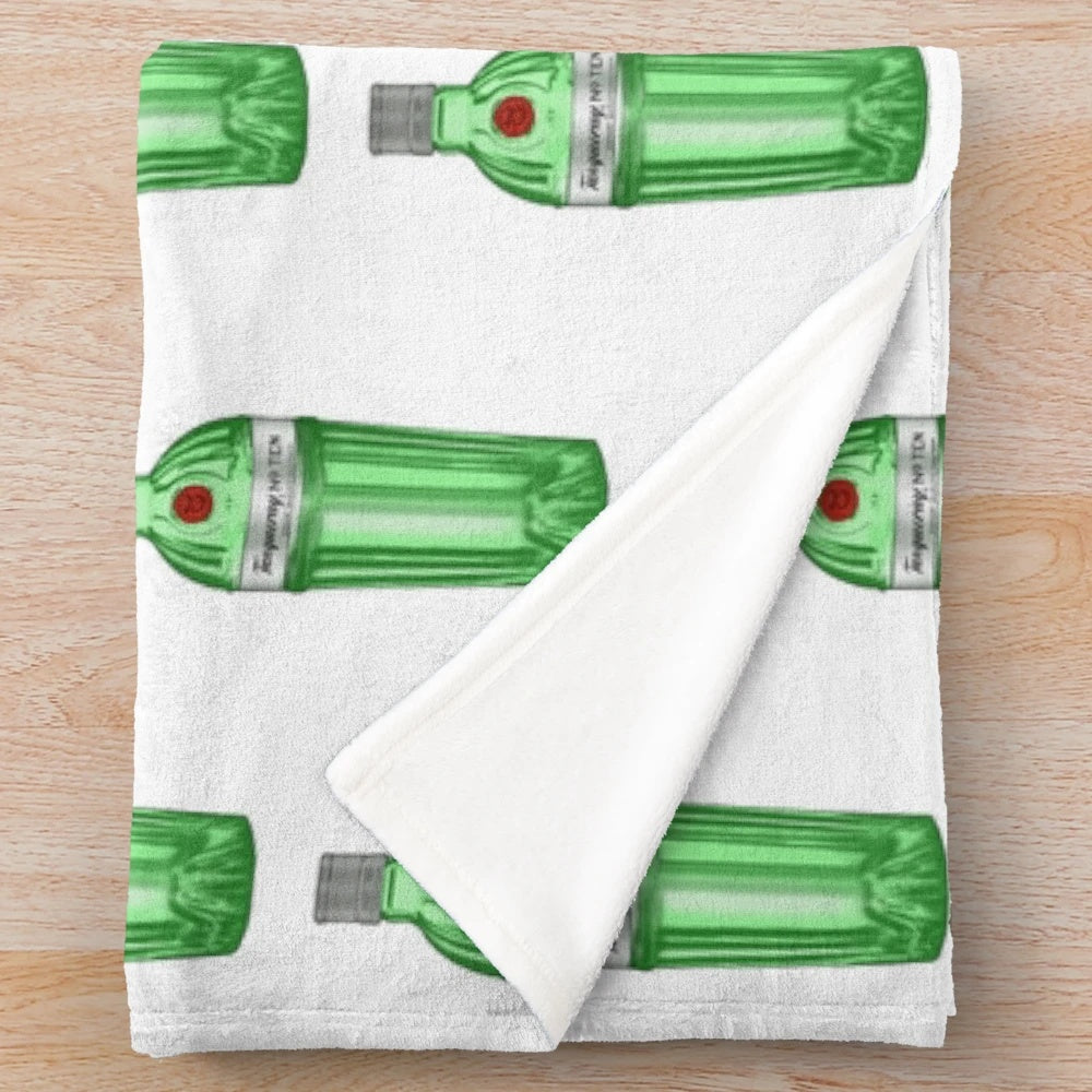Tanqueray Gin-themed plush blanket