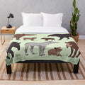 Soft and cuddly tapir plush blanket