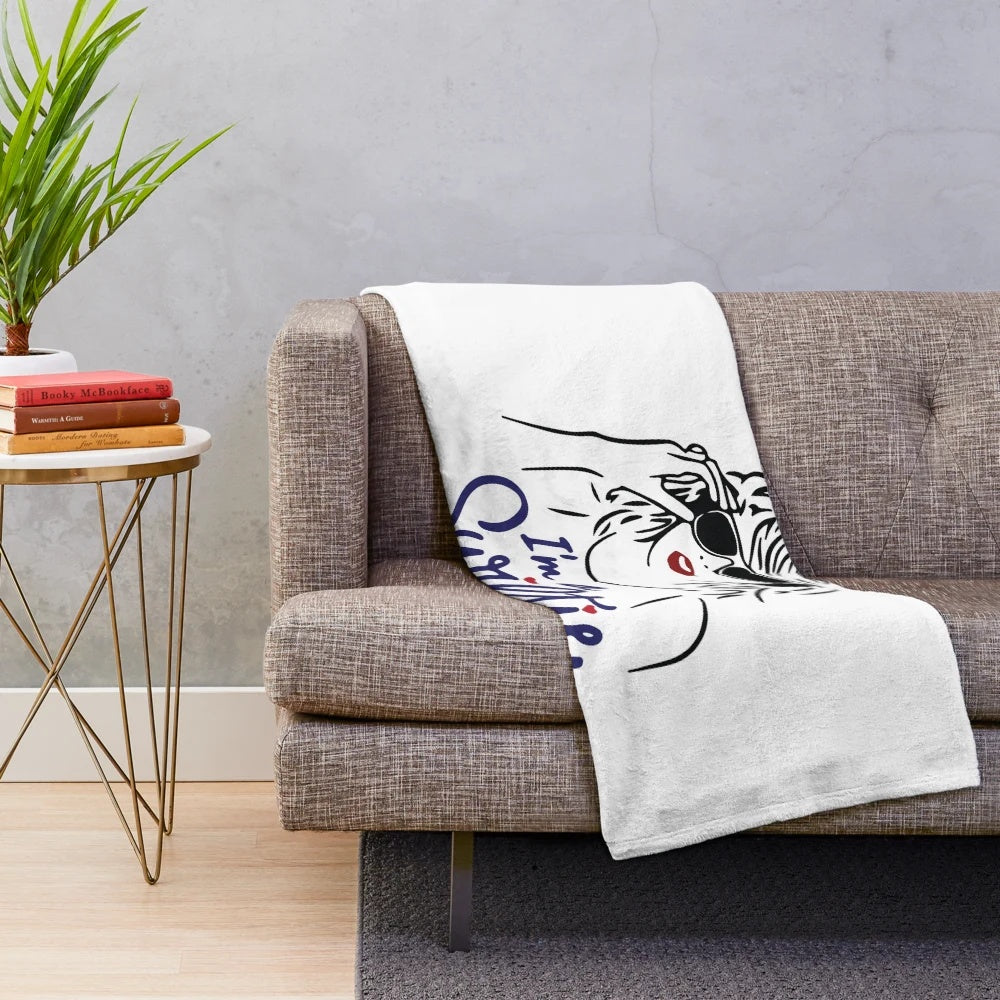 Taylor Swift-inspired plush blanket with cozy design