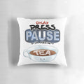 Ragequit Tea Break Pillow with a cozy, plush design for gaming and relaxation