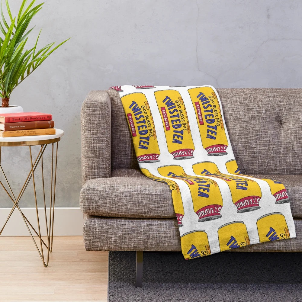 Cozy tea plush blanket for relaxing and enjoying good times