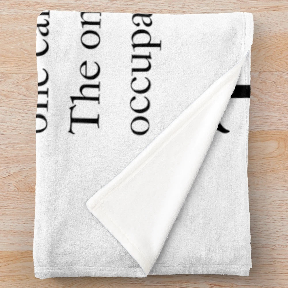 Soft plush blanket with teacher definition design