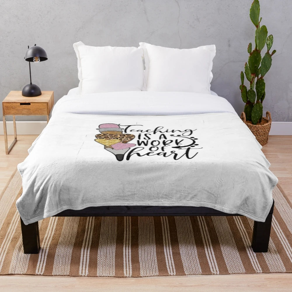 Cozy and Comfortable Teacher Plush Blanket