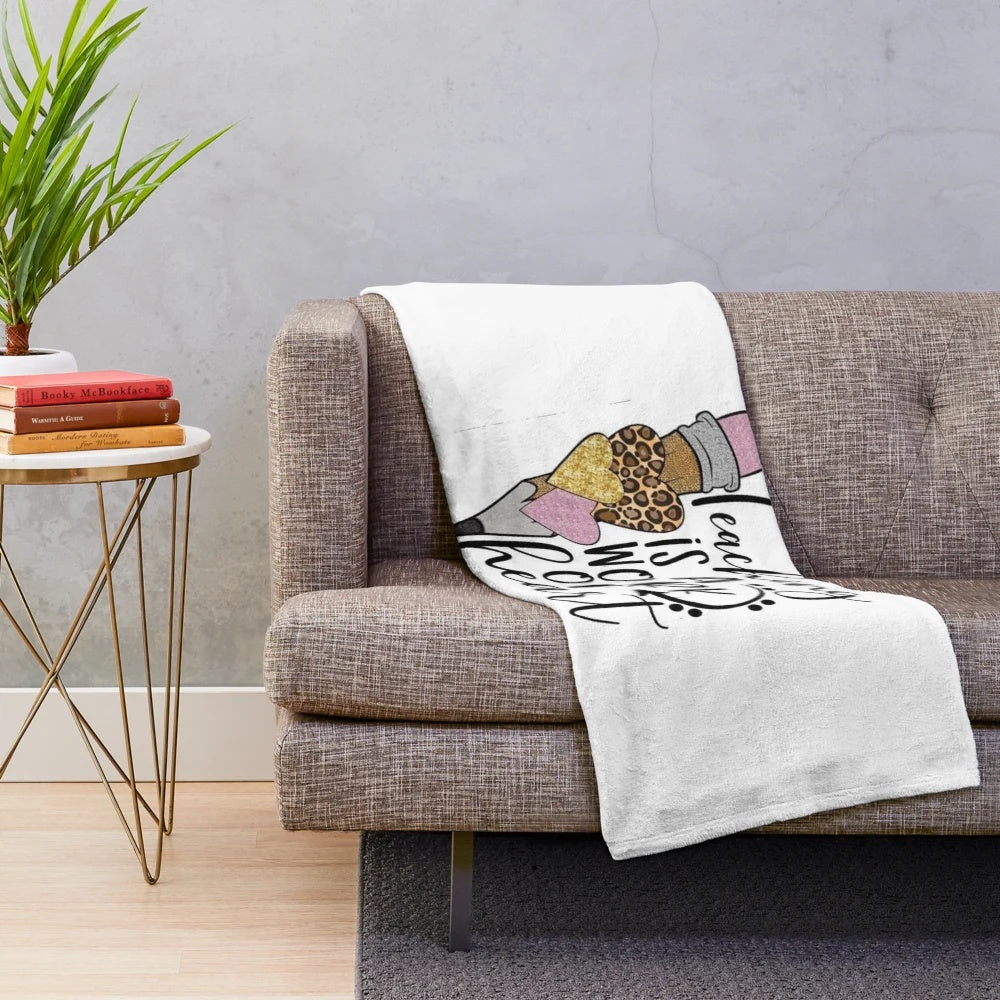 Cozy and Comfortable Teacher Plush Blanket