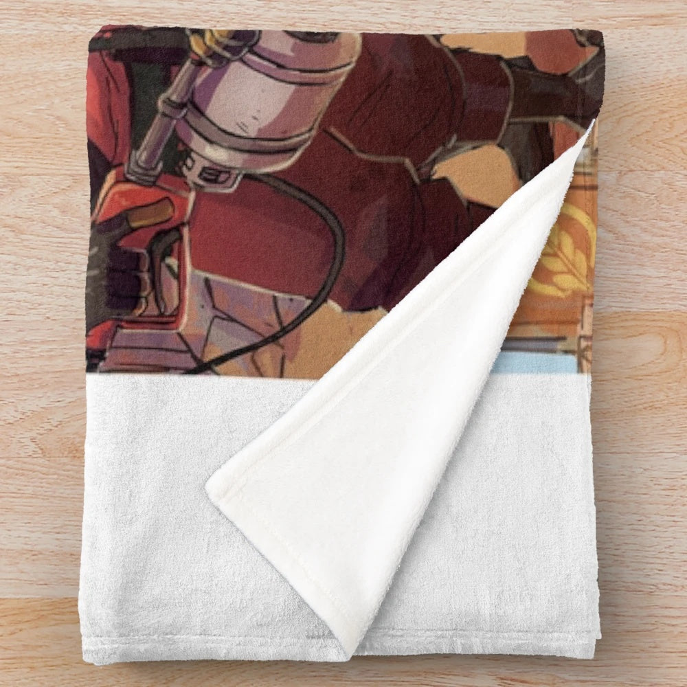 Team Fortress 2 inspired plush blanket with characters