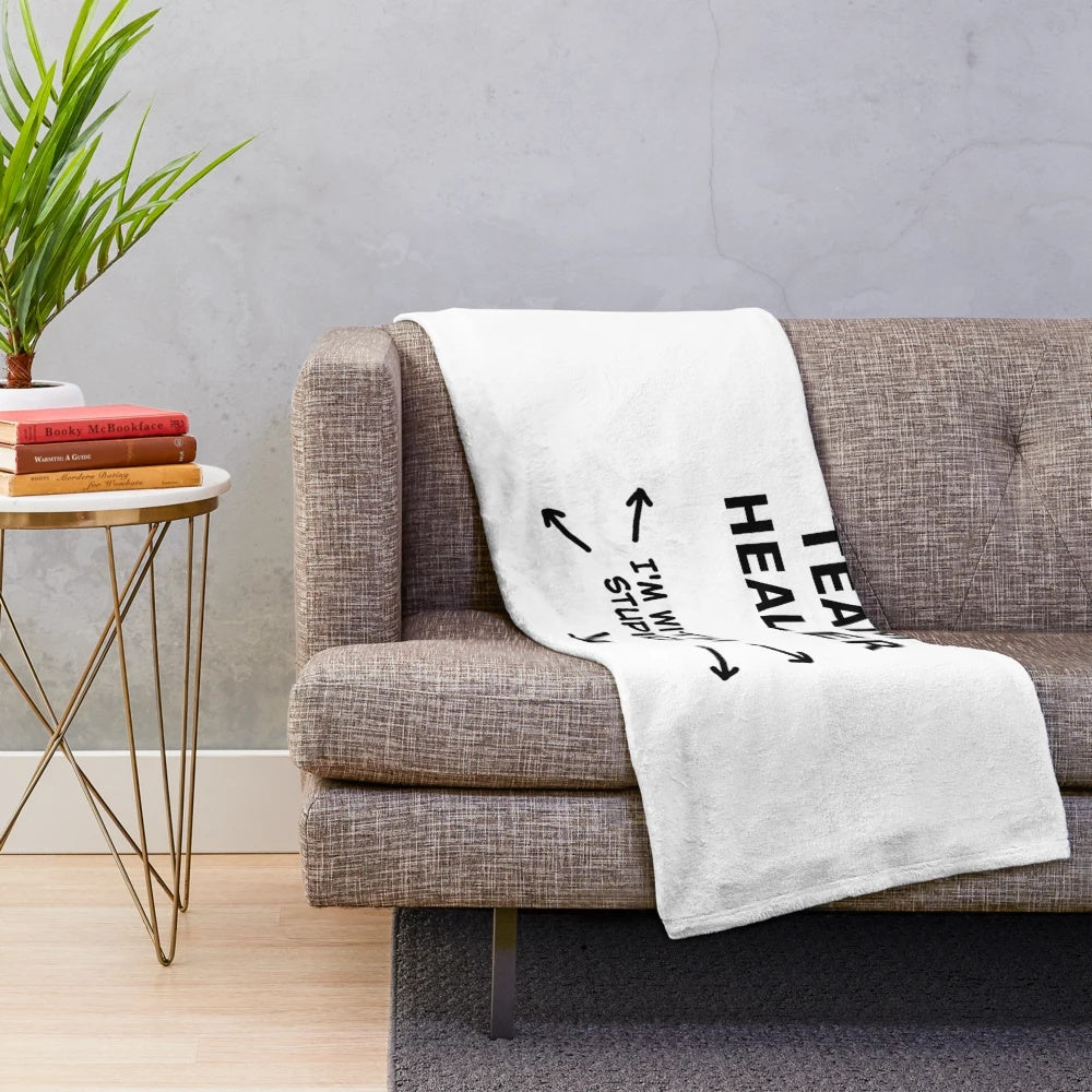 Team Healer Plush Blanket for Overwatch Fans