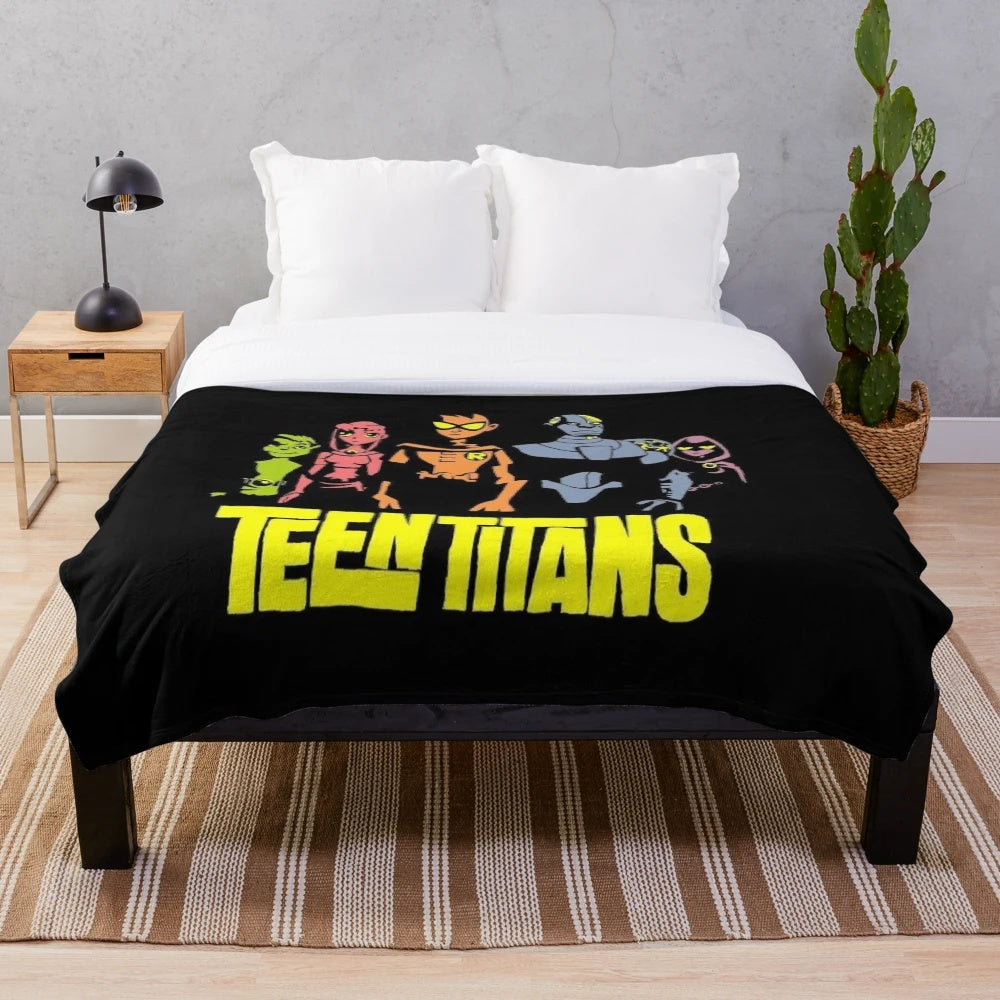 Soft and Warm Teen Titans Inspired Plush Blanket