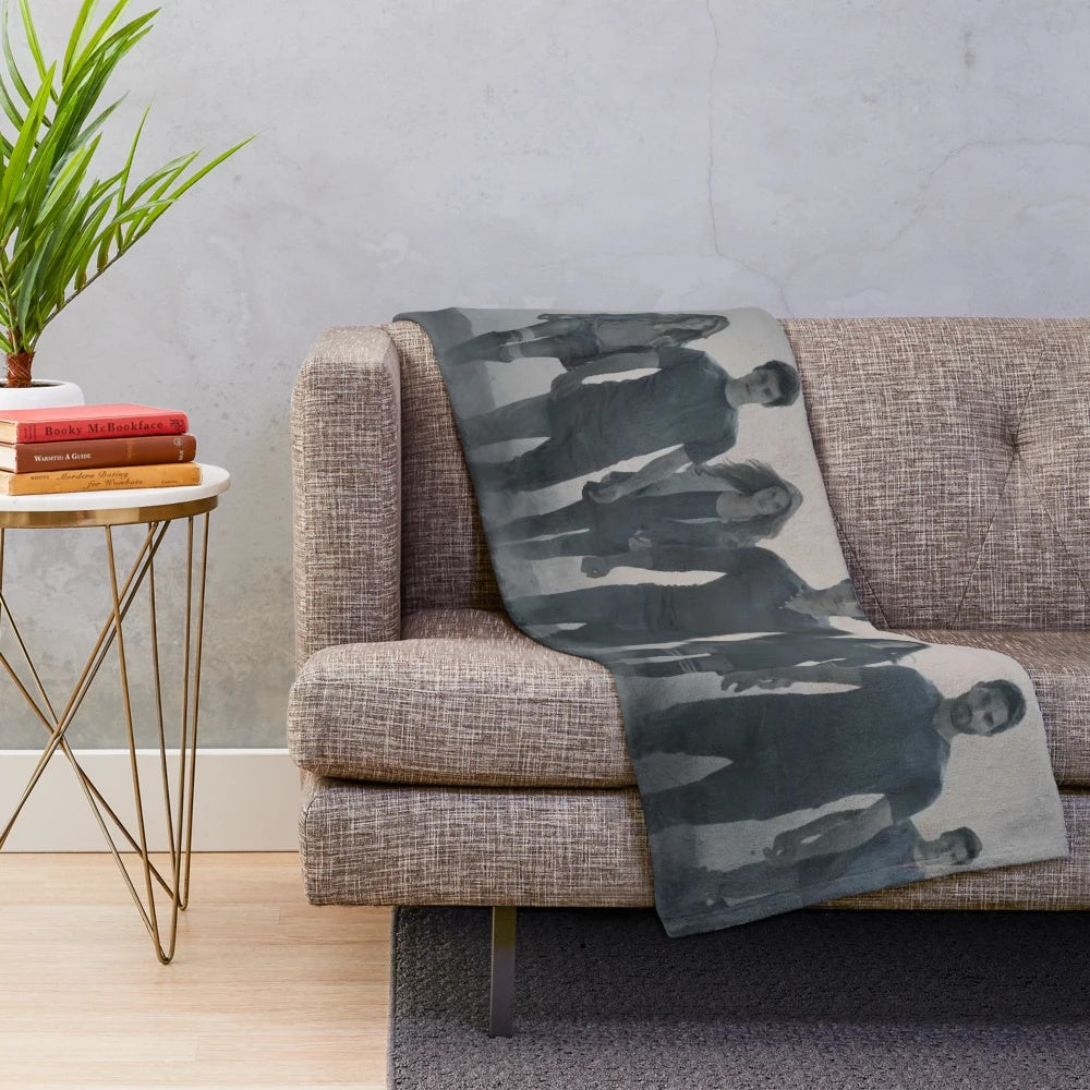Plush blanket featuring the cast of the popular TV series Teen Wolf