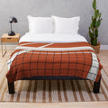 Tennis player on a clay court plush blanket