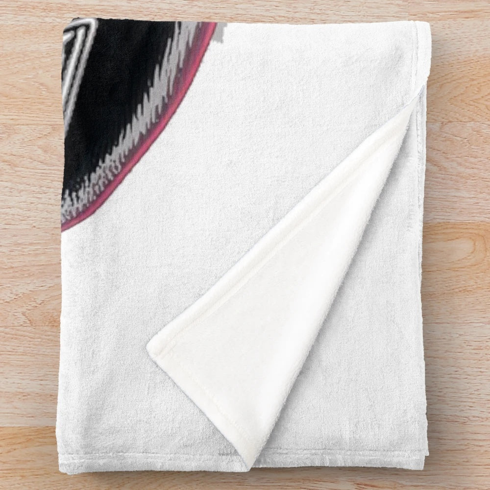 Tesla-inspired plush blanket with car and automotive details