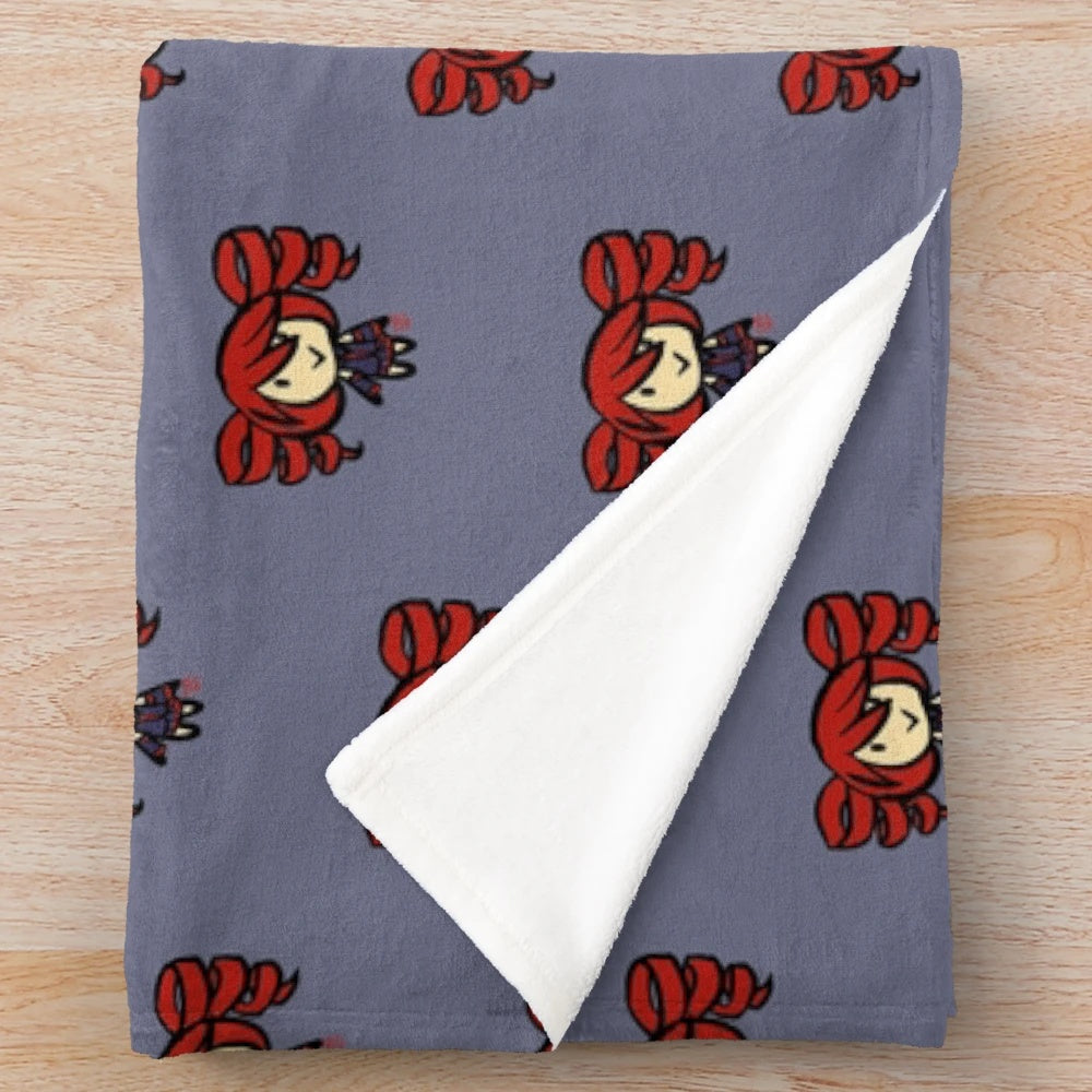 Teto Kasane anime-style plush blanket