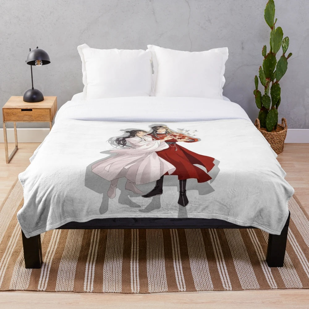 Soft and cuddly plush blanket inspired by the Chinese fantasy novel "Heaven's Official Blessing