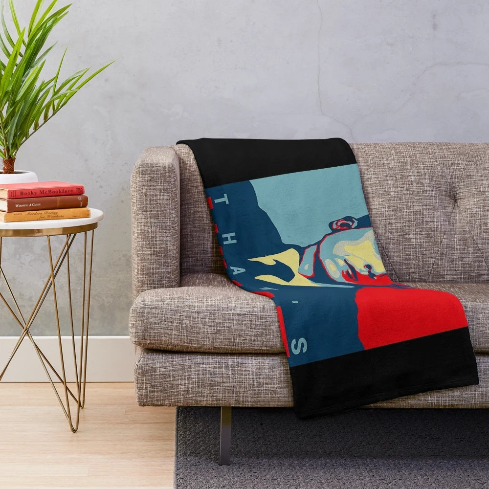 Soft and cozy plush blanket featuring the iconic "That's What She Said" quote from Michael Scott of The Office