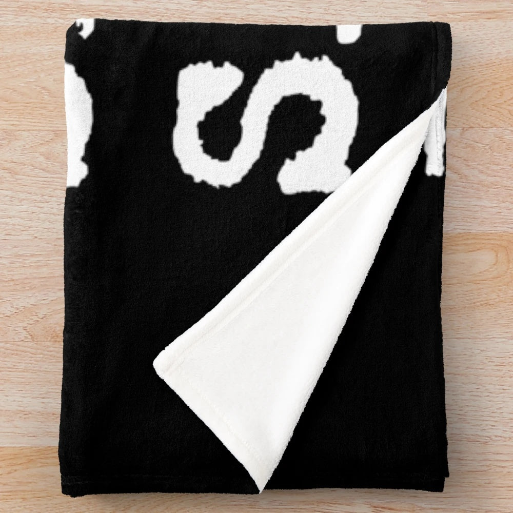 Plush blanket with "That's What She Said" quote in typewriter font