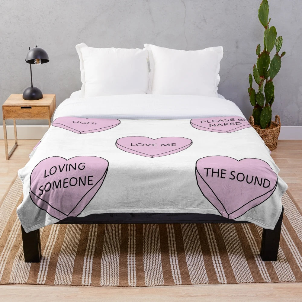 The 1975 themed plush blanket