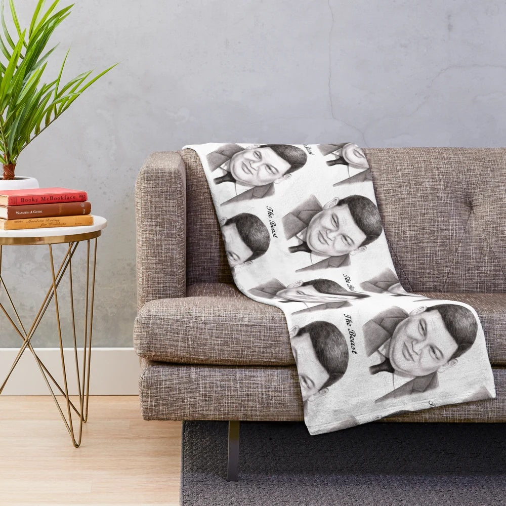 The Beast Plush Blanket featuring Mark Labbett from The Chase quiz show