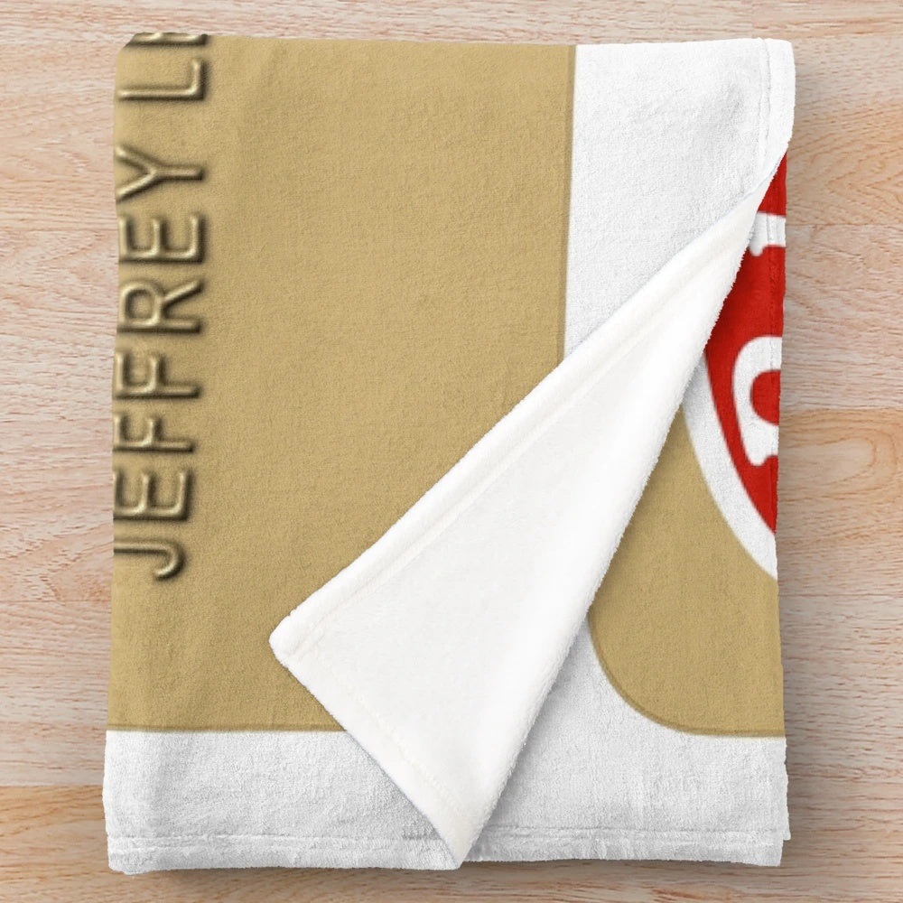 The Big Lebowski inspired plush blanket featuring the iconic character Jeffrey Lebowski