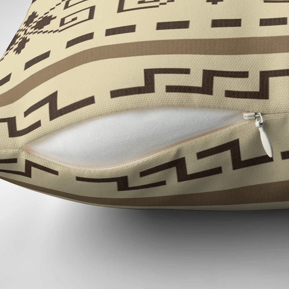 The Dude's Cardigan Pattern Pillow inspired by the iconic character from the Coen Brothers' film, The Big Lebowski