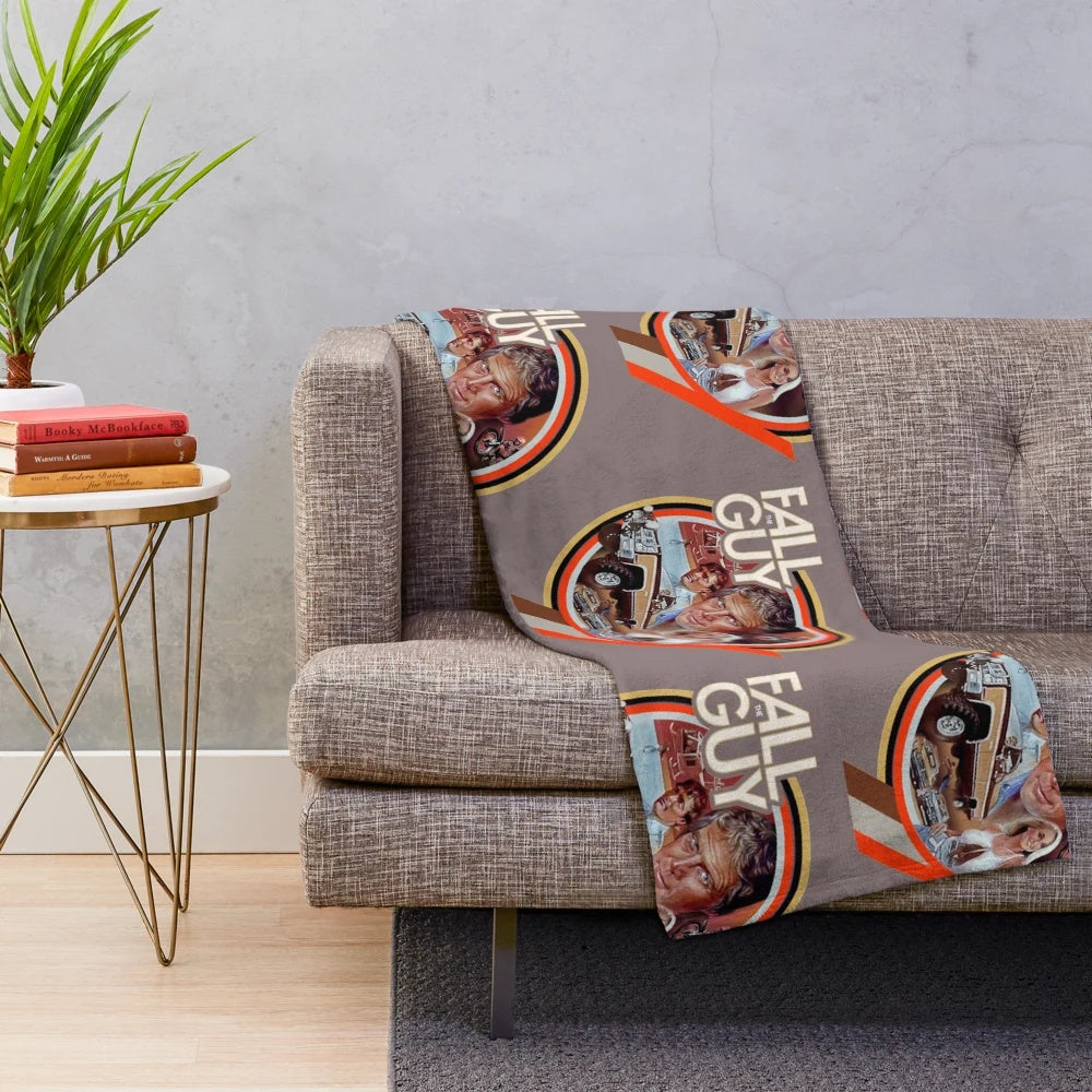The Fall Guy" Plush Blanket - Soft and Cozy Blanket Inspired by the 1980s TV Series