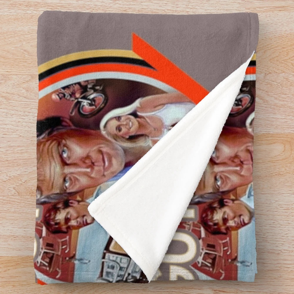 The Fall Guy" Plush Blanket - Soft and Cozy Blanket Inspired by the 1980s TV Series