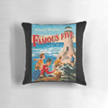 A cozy throw pillow inspired by the classic children's book series "The Famous Five