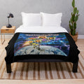 Europe band "The Final Countdown" themed plush blanket