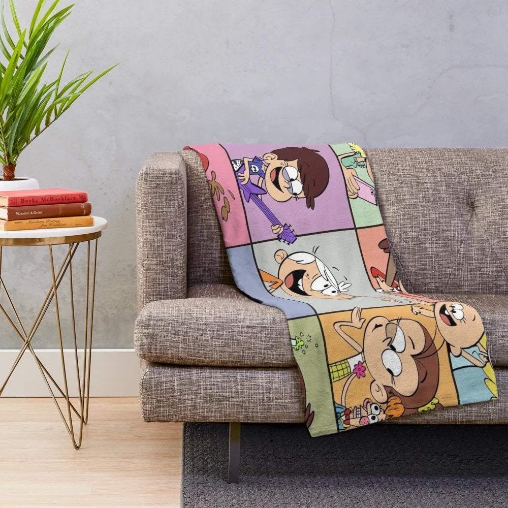 The Loud House inspired plush blanket for kids