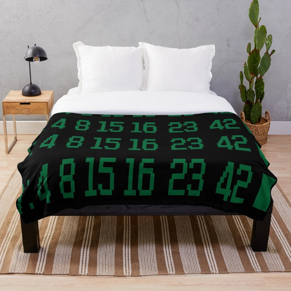 The Numbers" Plush Blanket inspired by the TV series Lost