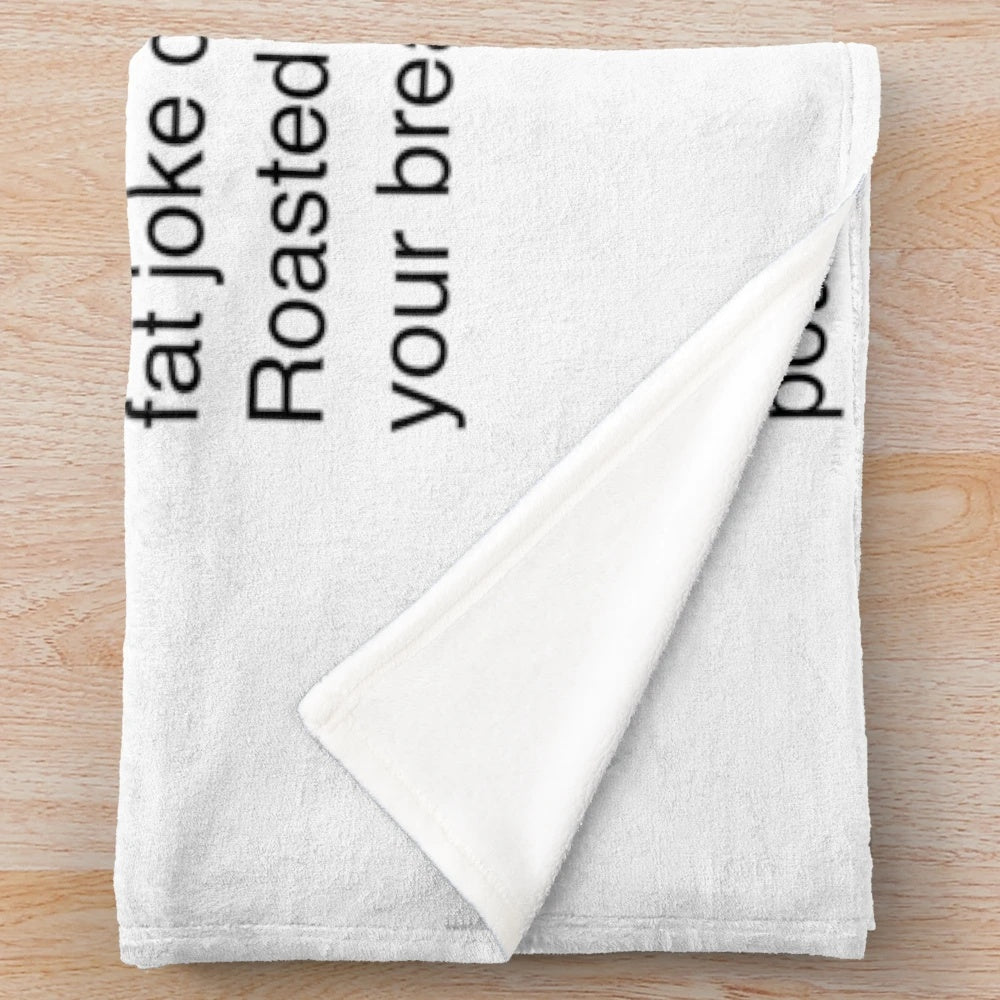 Soft and plush "The Office" inspired blanket with Michael Scott and Dunder Mifflin logo