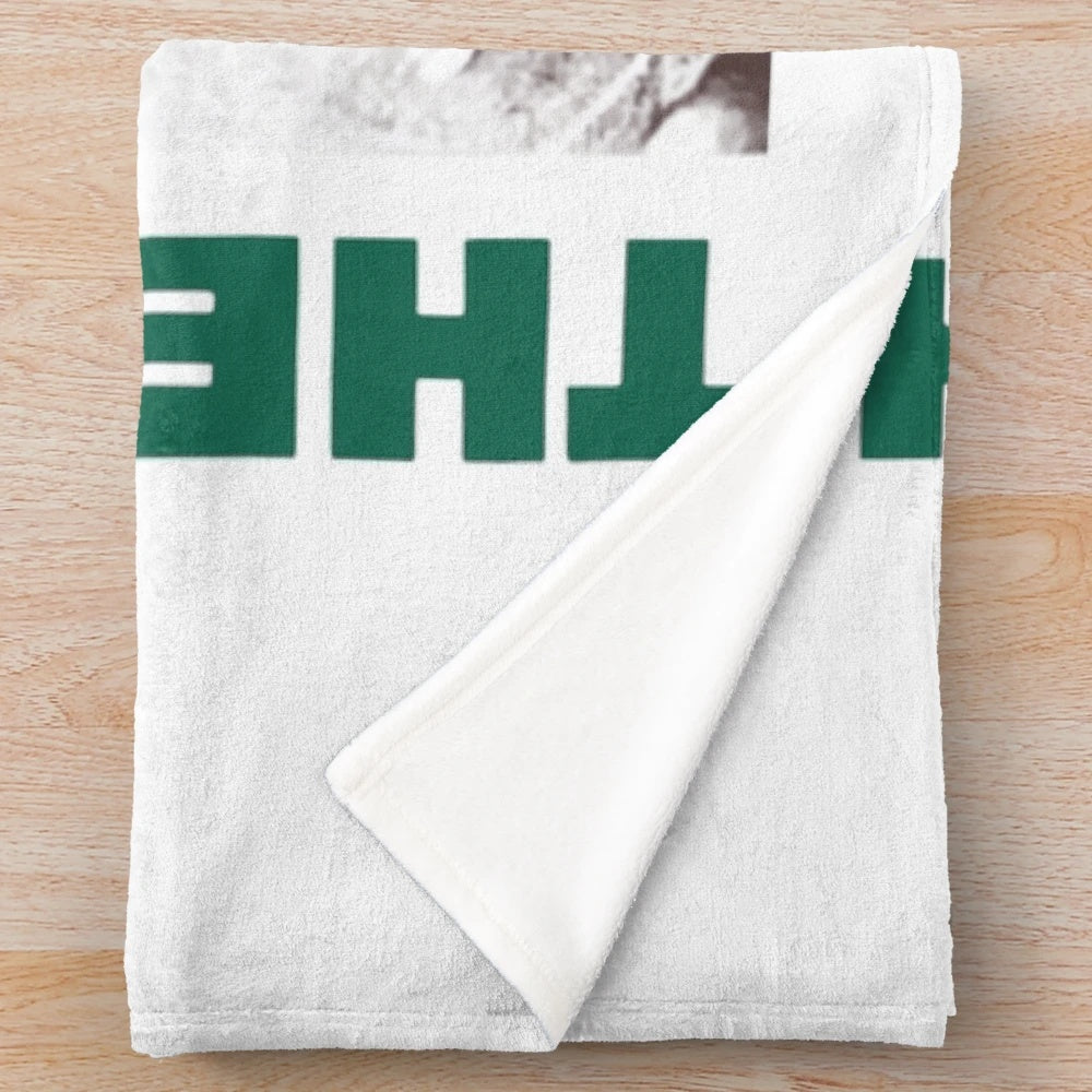 The Smiths-inspired plush blanket with vintage cinema graphics