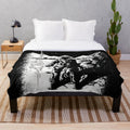 The Thing inspired plush blanket with a nod to the classic 1982 horror movie