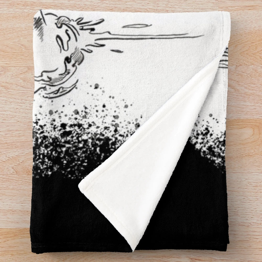 The Thing inspired plush blanket with a nod to the classic 1982 horror movie