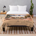 The Waltons House Plush Blanket with Blue Ridge Mountains Scenery