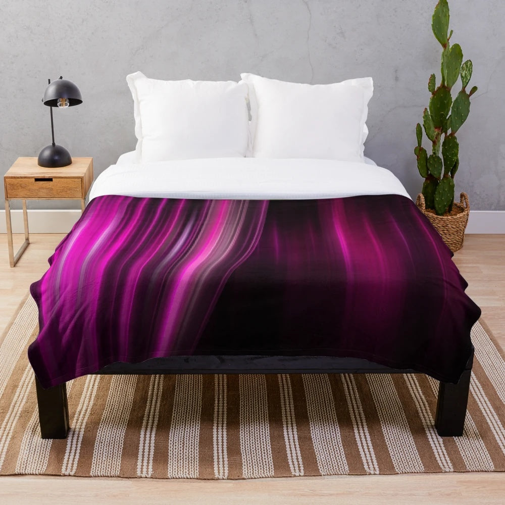 Soft plush theater curtain inspired blanket for home decor