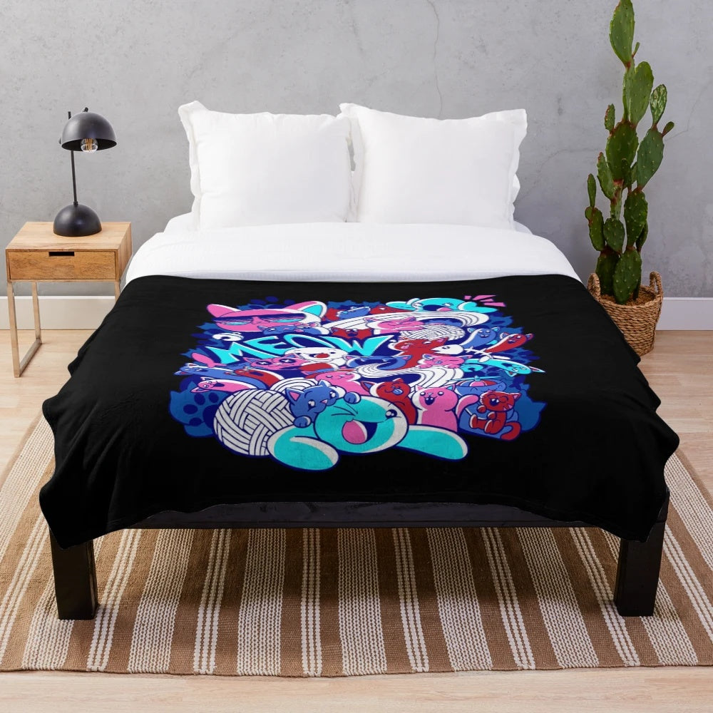 TheOdd1sOut-inspired plush blanket with a "Life Is Fun Sooubway" design