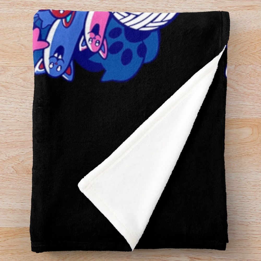 TheOdd1sOut-inspired plush blanket with a "Life Is Fun Sooubway" design