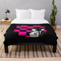A soft, plush blanket with the text "There's No I in Team" for music duo fans