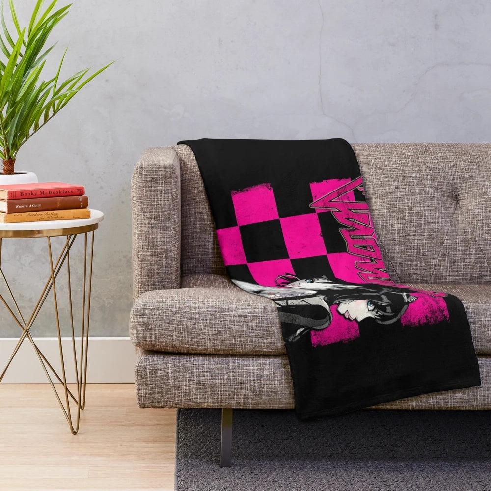 A soft, plush blanket with the text "There's No I in Team" for music duo fans