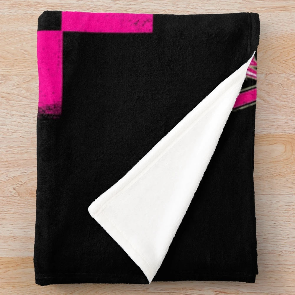 A soft, plush blanket with the text "There's No I in Team" for music duo fans