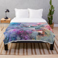 Thermal Confluence plush blanket with abstract design