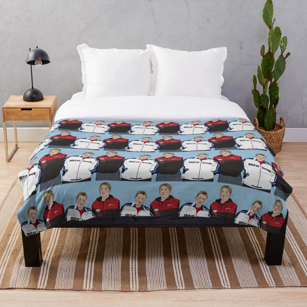 Soft "This Country" themed plush blanket with Kerry and Kurtan Mucklowe