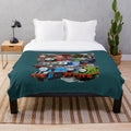 Thomas the Tank Engine Plush Blanket with Classic Characters