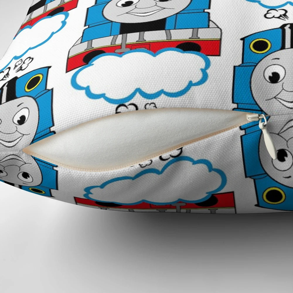 Soft, cuddly Thomas the Train pillow with detailed design