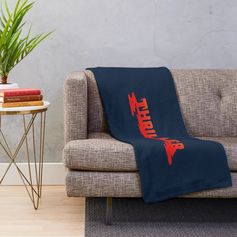 Thriller movie-themed plush blanket