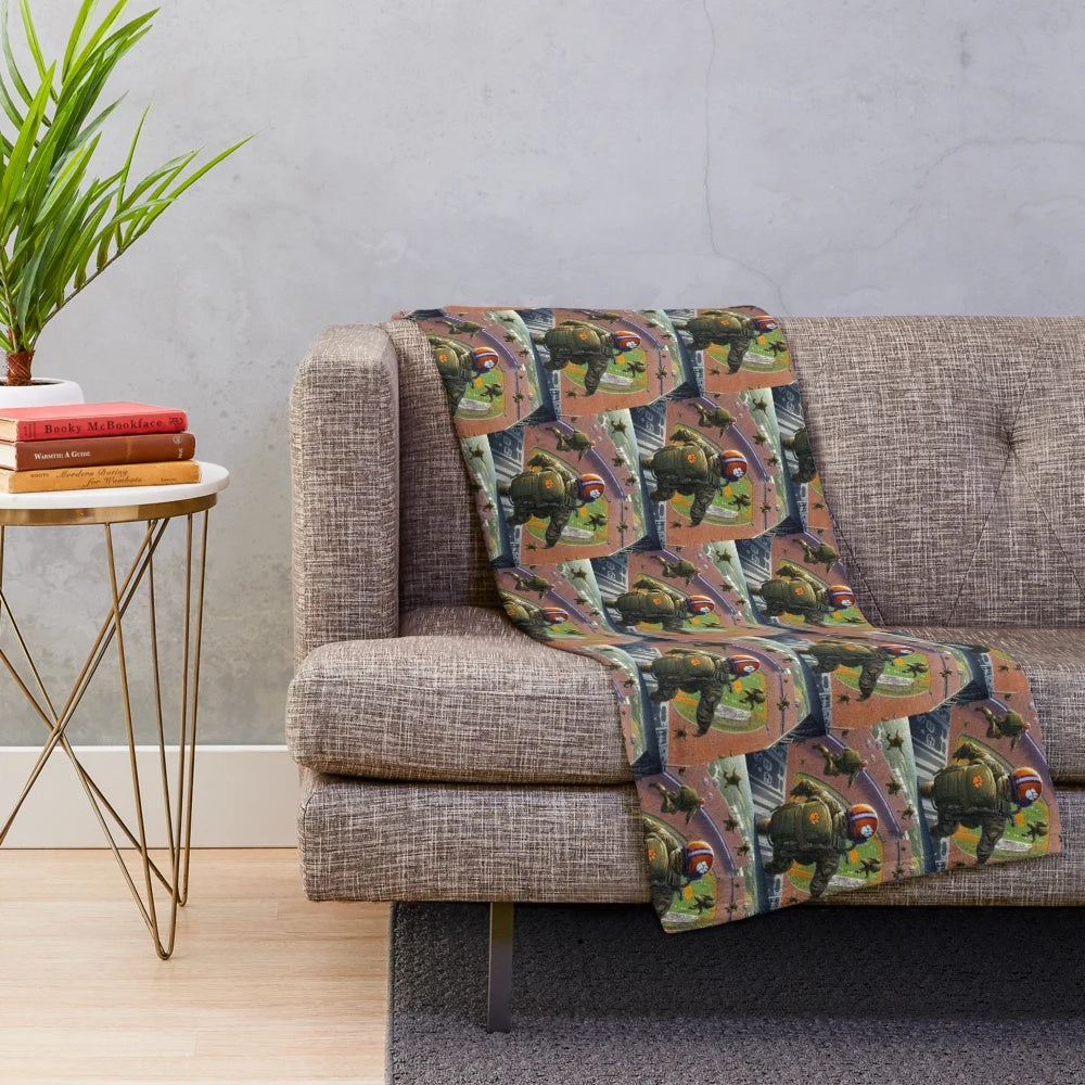 Soft and Cozy Tiger-Themed Plush Blanket