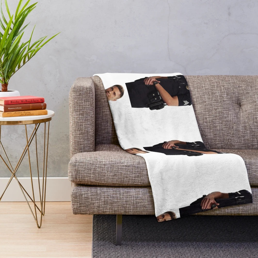 Tim Bradford inspired plush blanket, soft and cozy throw