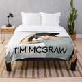 Tim McGraw plush blanket featuring country music star