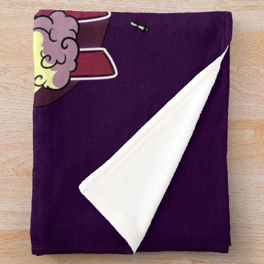 Time Heist Inspired Plush Blanket featuring characters from Overly Sarcastic Productions