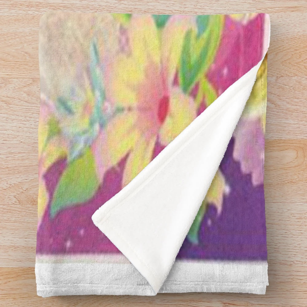 Soft and cuddly Tinkerbell-themed plush blanket for Disney enthusiasts