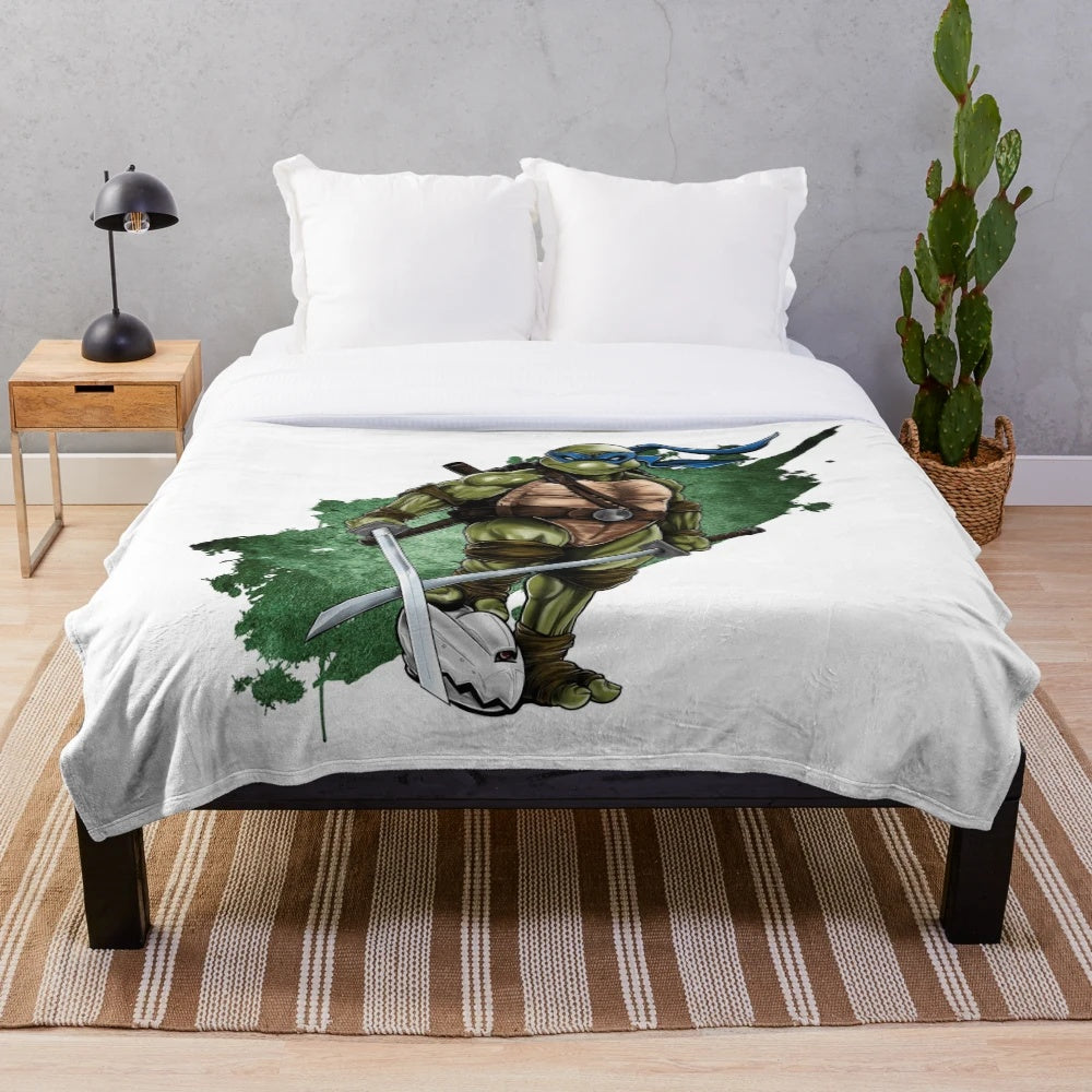 TMNT Leonardo plush blanket